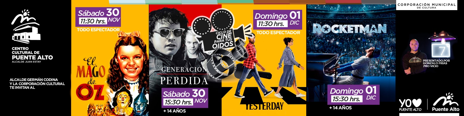 Nuevas fechas Cine para tus Oídos. 